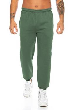 Raff & Taff Herren Hose M bis 6XL | Sporthose Sweatpants Pyjamas Übergrößen Funktionshose Trainingshose Jogginghose | Premium Baumwolle (RT-T-405-Olive, XL) von Raff&Taff