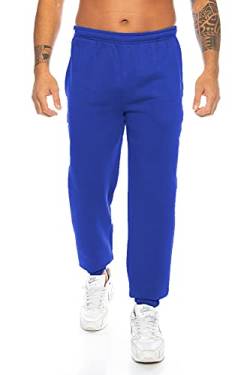 Raff & Taff Herren Hose M bis 8XL | Sporthose Sweatpants Pyjamas Übergrößen Funktionshose Trainingshose Jogginghose | Premium Baumwolle (Königsblau, 4XL) von Raff&Taff