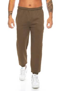 Raff&Taff Sporthose Sweatpants Pyjamas Übergrößen Funktionshose Trainingshose Jogginghose | Premium Baumwolle (RT-T-405-Braun -8XL) von Raff&Taff