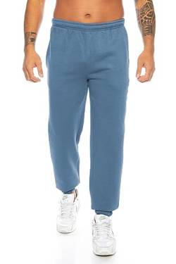 Raff&Taff Sporthose Sweatpants Pyjamas Übergrößen Funktionshose Trainingshose Jogginghose | Premium Baumwolle (RT-T-405-Indigoblau -4XL) von Raff&Taff