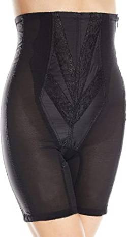 Rago Damen Plus Size Extra Fester Reißverschluss Hohe Taille Lange Bein Shaper (X) - Schwarz - 6X-Groß von Rago