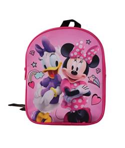 Disney Minnie Maus Daisy Duck - Kinder Jungen Mädchen Rucksack Kinderrucksack mit wunderschönem Motiv mit großen Hauptfach, 24 x 20 x 10 cm, rosa/pink von Ragusa-Trade
