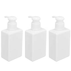 Raguso Pumpflasche, 150 ml Fassungsvermögen, Kunststoff-Seifenspenderflasche, wiederverwendet, leicht, 3 Stück, für Duschgel für Badezimmerschränke von Raguso