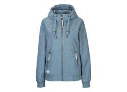 Funktionsjacke RAGWEAR "NUGGIE OMBRE O" Gr. XL (42), bunt (stone blue) Damen Jacken Übergangsjacken von Ragwear