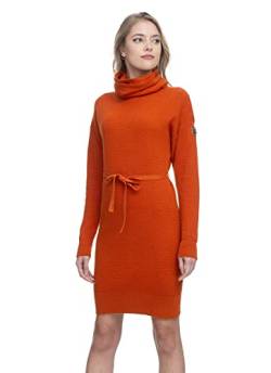 Ragwear Babett Dress Damen Frauen Langarmkleid,Kleid,Freizeitkleid,Sweatkleid,Sweatshirt-Kleid,Winterkleid,Strickkleid,Braun,M von Ragwear