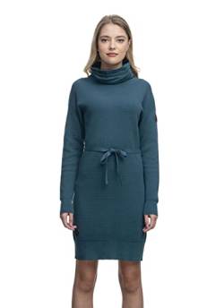 Ragwear Babett Dress Damen Frauen Langarmkleid,Kleid,Freizeitkleid,Sweatkleid,Sweatshirt-Kleid,Winterkleid,Strickkleid,Grün,M von Ragwear