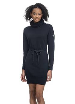 Ragwear Babett Dress Damen Frauen Langarmkleid,Kleid,Freizeitkleid,Sweatkleid,Sweatshirt-Kleid,Winterkleid,Strickkleid,Schwarz,XS von Ragwear