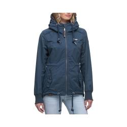 Ragwear DANKA Damen Frauen Jacke,Winterjacke mit Kapuze,wasserabweisend,bequem,Blau,XL von Ragwear