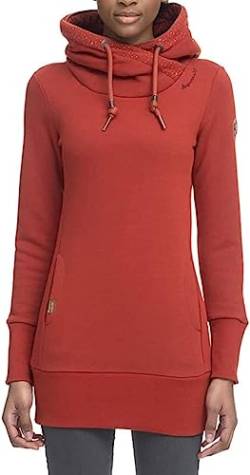 Ragwear Damen Hoodie Pullover Sweater mit Kapuze Lilah, Farbe:Rot, Größe:S, Artikel:-4000 red von Ragwear