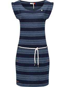 Ragwear Damen Kleid Sommerkleid kurz Blockstripes Intl. Navy Gr. XL von Ragwear