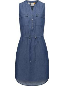 Ragwear Damen Kleid Sommerkleid kurz Jeanskleid Roisin Denim YOUMODO Denim Blue24 Gr. L von Ragwear