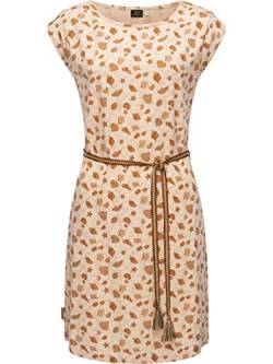 Ragwear Damen Kleid Sommerkleid kurz aus Biobaumwolle und recyceltem Polyester Manndy Dress Beige Gr. L von Ragwear