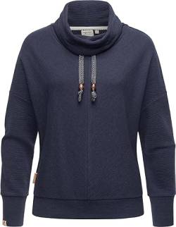 Ragwear Damen Oversize-Sweatshirt Longsleeve Pullover aus nachhaltigem Material Balancia Organic Navy Gr. L von Ragwear