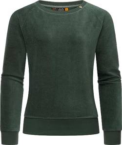Ragwear Damen Pullover Sweatshirt in Cord-Optik Johanka Velvet Pine Green Gr. S von Ragwear