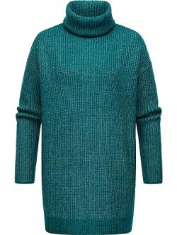 Ragwear Damen Strickpullover Sweatshirt Lynea Remake Deep Ocean Gr. M von Ragwear