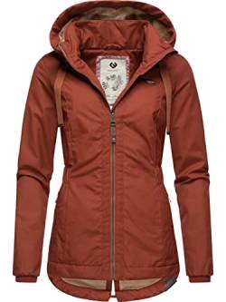 Ragwear Damen Übergangsjacke Kapuzenjacke Varvarra Brown23 Gr. L von Ragwear