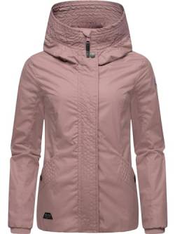 Ragwear Damen Übergangsjacke leichte Jacke kurz mit Kapuze Vannesa Mauve Gr. L von Ragwear