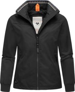 Ragwear Damen Übergangsjacke leichte Jacke kurz mit hohem Stehkragen Apola YOUMODO Black Gr. 5XL von Ragwear