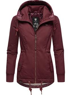 Ragwear Damen Winterjacke Outdoorjacke mit Kapuze YM-Danka Wine Red22 Gr. M von Ragwear