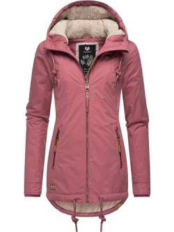 Ragwear Damen Winterjacke Warmer Kurzmantel mit Kapuze Zuzka Winter Dusty Rose023 Gr. XXL von Ragwear