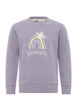 Ragwear Evka Print Organic Mädchen Sweatshirt Rundhals Pullover Sweater O´Neck (DE/NL/SE/PL, Numerisch, 128, Regular, Lilac) von Ragwear