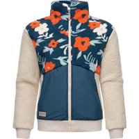 Ragwear Fleecejacke Madaras Flower Flauschige Damen Übergangsjacke aus Teddyfleece von Ragwear