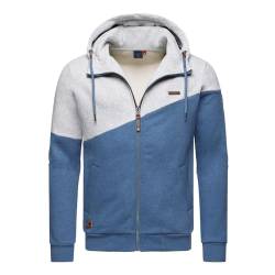 Ragwear Herren Jacke Sweatjacke Übergangsjacke Wings Sweat, Farbe:Mehrfarbig, Größe:XL, Artikel:-3003 light grey von Ragwear