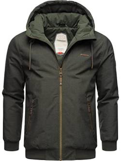 Ragwear Herren Winterjacke mit Kapuze Stewie Dark Olive22 Gr. S von Ragwear