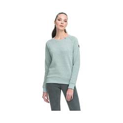 Ragwear JOHANKA Damen Frauen Sweatshirt,Pullover,Pulli,sportlicher Sweater,Hoodie,Rundausschnitt,Grün,XS von Ragwear