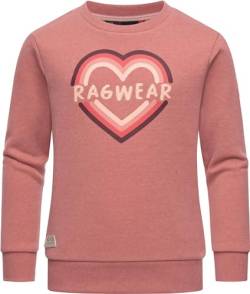 Ragwear Mädchen Sweatshirt Pullover mit coolem Aufdruck Evka Print Dusty Pink Gr. 170 von Ragwear