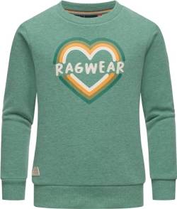 Ragwear Mädchen Sweatshirt Pullover mit coolem Aufdruck Evka Print Mint Gr. 158 von Ragwear