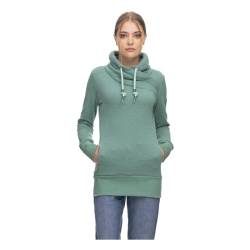 Ragwear NESKA Damen Frauen Kapuzenpulli,Kapuzenpullover,Hoodie,Stehkragen,warm,Seitentaschen,Grün,L von Ragwear