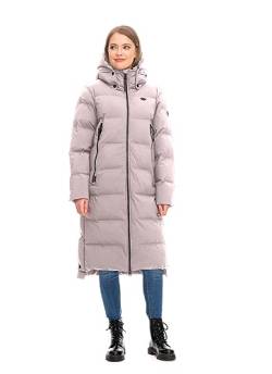 Ragwear PATRISE Damen Frauen Mantel,Parka,Steppmantel,lange Jacke,Stehkragen,wasserdicht,Braun,M von Ragwear