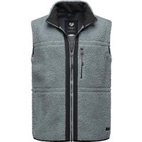 Ragwear Plüschweste Noory Vest Herren Basic ärmellose Teddy-Fleece Jacke von Ragwear