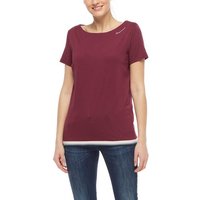 Ragwear T-Shirt Damen Candice Wine Red, Gr. S von Ragwear