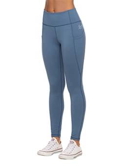 Ragwear VAPARITA Damen Frauen Leggings,Stoffhose,Basic,Capri-Stil,Gymnastikhose,Yogahose,Freizeithose,enganliegend,Regular Fit,Blue (2040),XL von Ragwear