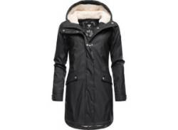 Regenjacke RAGWEAR "Tinsley" Gr. L (40), schwarz Damen Jacken Lange von Ragwear