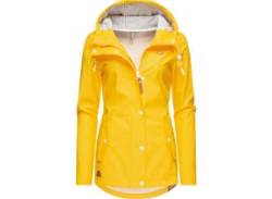 Regenjacke RAGWEAR "YM-Marge" Gr. L (40), gelb (dottergelb) Damen Jacken Lange von Ragwear