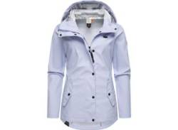 Regenjacke RAGWEAR "YM-Marge" Gr. M (38), blau (himmelblau) Damen Jacken Lange von Ragwear