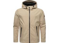 Softshelljacke RAGWEAR "Shellwie" Gr. M (50), beige (sand) Herren Jacken Softshelljacken Wasserdichte Übergangsjacke mit Kapuze von Ragwear