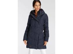 Steppjacke RAGWEAR "PAVLINNA O" Gr. M (38), blau (navy) Damen Jacken Steppjacken stylischer, gesteppter Winterparka mit Kapuze von Ragwear