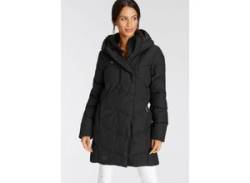 Steppjacke RAGWEAR "PAVLINNA O" Gr. S (36), schwarz (black) Damen Jacken Steppjacken stylischer, gesteppter Winterparka mit Kapuze von Ragwear