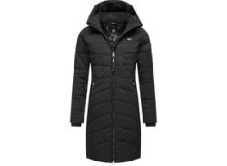 Steppmantel RAGWEAR "Dizzie Coat" Gr. L (40), schwarz (black) Damen Mäntel Kurze von Ragwear