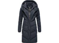 Winterjacke RAGWEAR "Natalka" Gr. L (40), blau (dunkelblau) Damen Jacken Lange von Ragwear