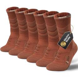 Rahhint 3 Paar Merino Wolle Wandersocken Anti-Blasen Trekking Socken Kompressionssocken Thermosocken Gepolstert Laufsocken Sportsocken für Herren, Damen & Kinder von Rahhint