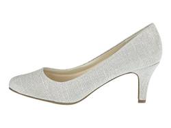 Rainbow Club Brautschuhe Brooke - Silber Metallic - Pumps Größe 40.5 EU 7.5 UK Damen von Rainbow Club