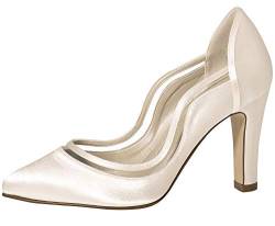 Rainbow Club Brautschuhe Farrah - Damen Pumps gepolstert, Ivory/Creme, Satin - Gr. 36 (UK 3) von Rainbow Club