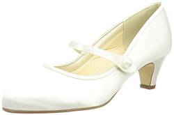 Rainbow Club Brautschuhe Heather - Damen, Pumps, Ivory Satin - Gr. 42 EU (9 UK) von Rainbow Club