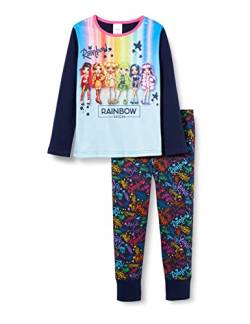Rainbow High Mädchen-Schlafanzug, Puppen-Pyjama-Set, Alter 5 bis 12 Jahre, offizieller Merchandise-Artikel, blau, 5-6 Jahre von Rainbow High