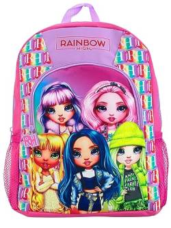 Rainbow High Rucksack | Schulrucksack für Mädchen | Mädchen Rucksack | Offizielles Merchandise von Rainbow High
